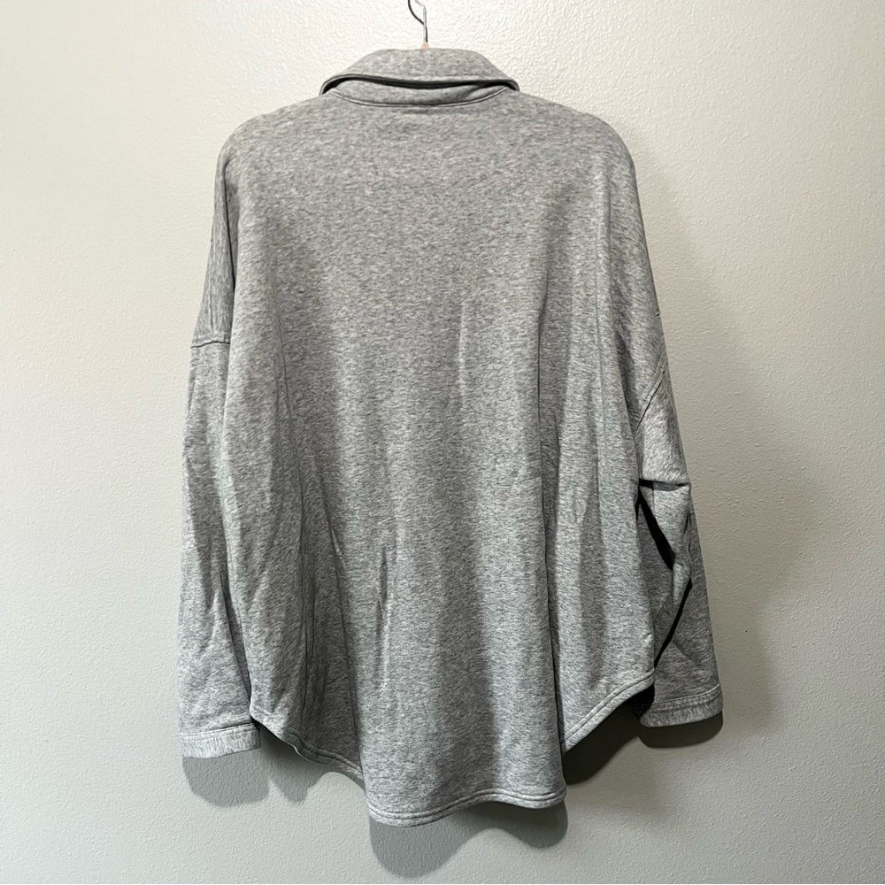 Savage X Fenty-Gray Button-Up Oversized Shirt/Swe… - image 2